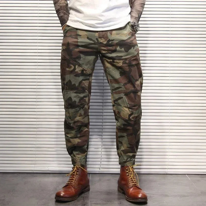 High Quality Men Military Style Ripstop Camouflage Cargo Pants