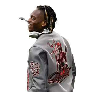 "The Goal" Embroidered Bomber Jacket