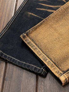 "Black and Tan" vintage two tone style men's jeans