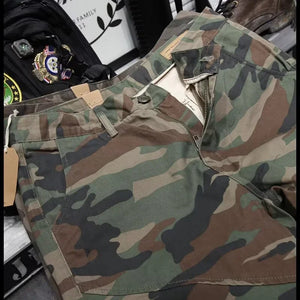 High Quality Men Military Style Ripstop Camouflage Cargo Pants