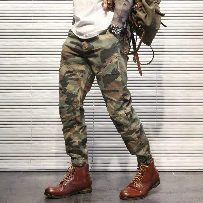 High Quality Men Military Style Ripstop Camouflage Cargo Pants