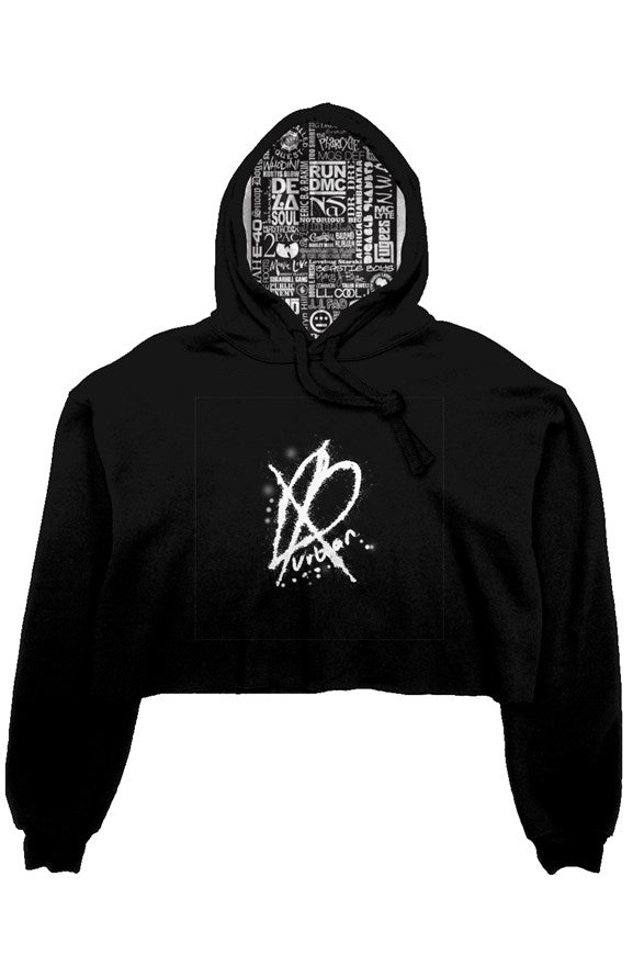 XBU Chill Mode mmxx crop fleece hoodie