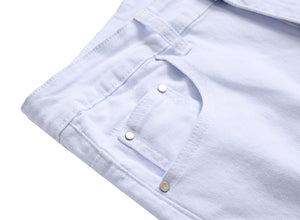 Men's distressed White Jeans slim fit